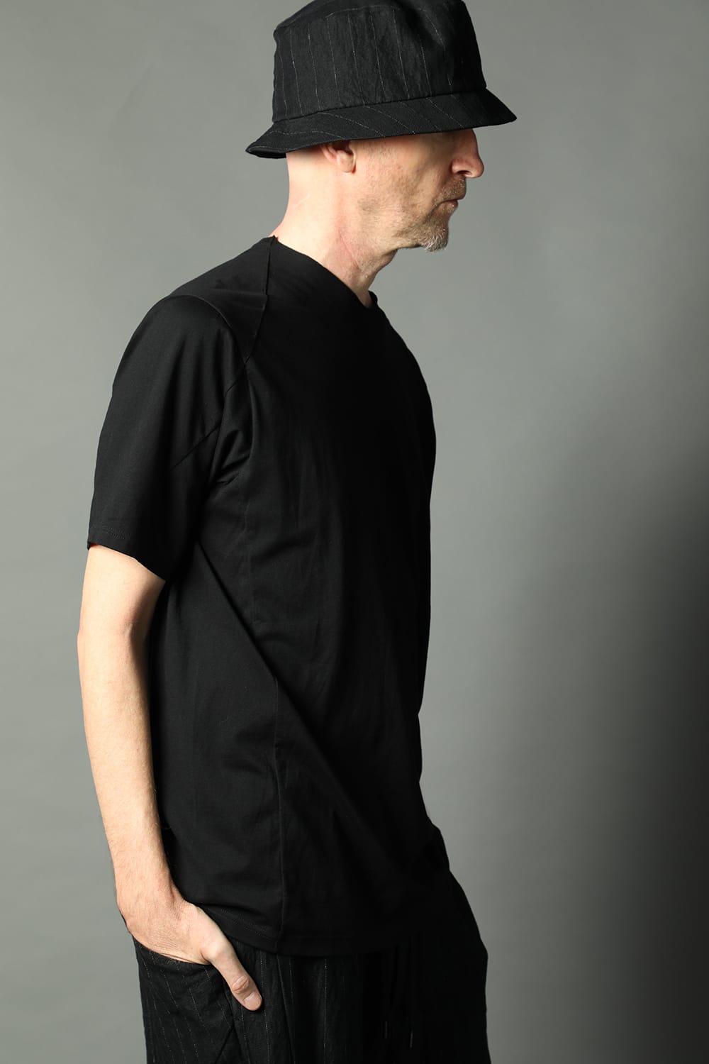 Short sleeve egyptian cotton jersey ( SUVIN )  Black