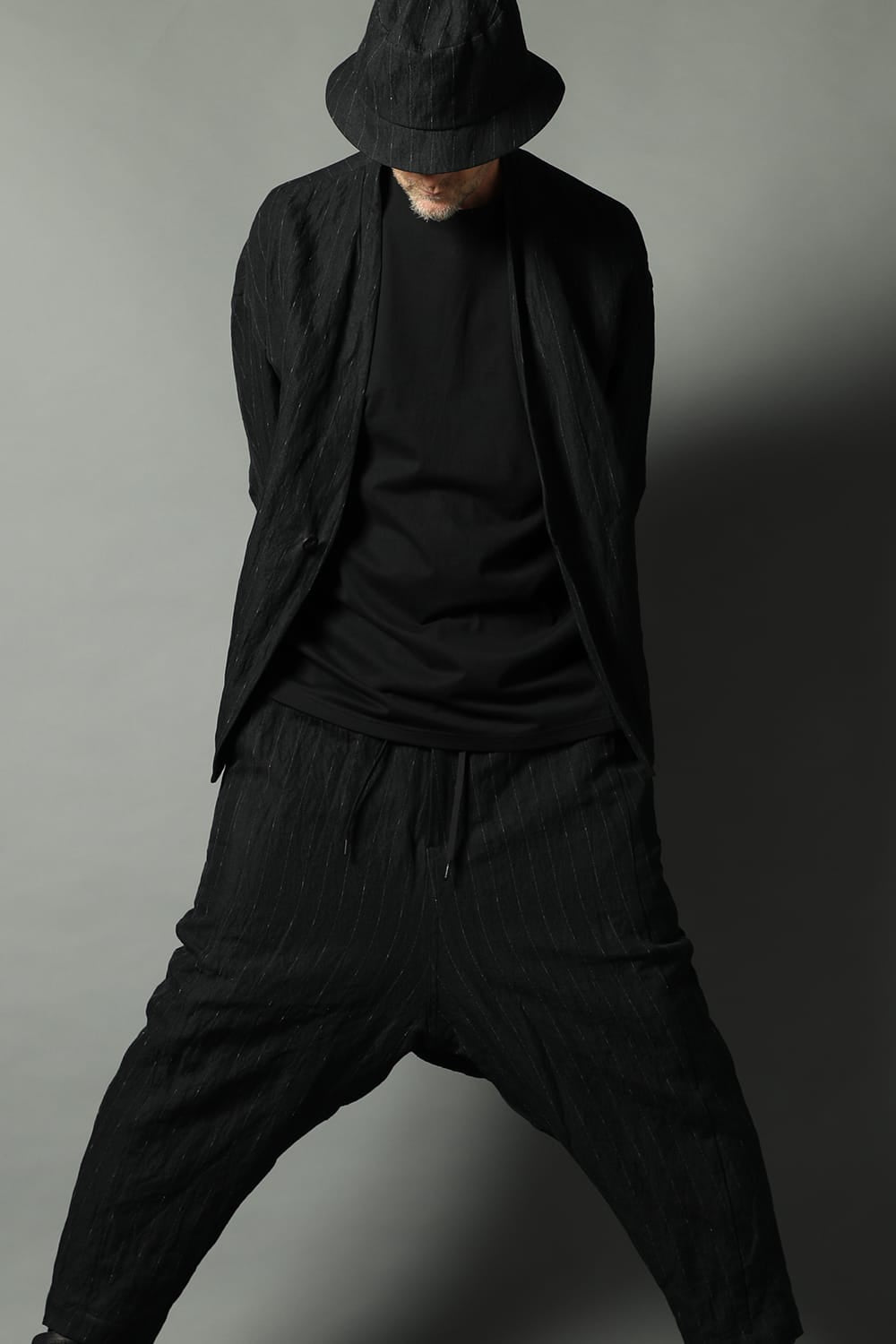 Jacket cotton linen metal shrink