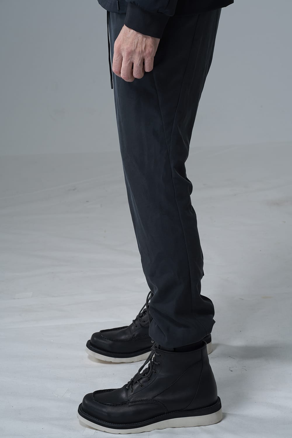 Jogger pants rayon/polyester poplin  Black