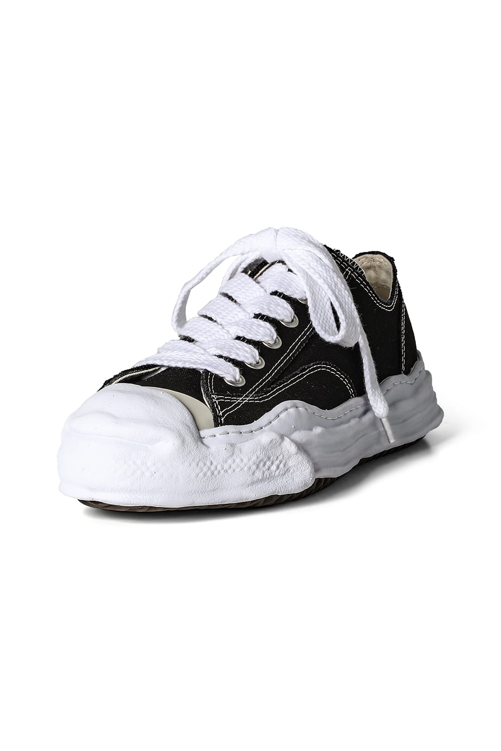 HANK Original sole Toe cap sneaker LOW canvas Black