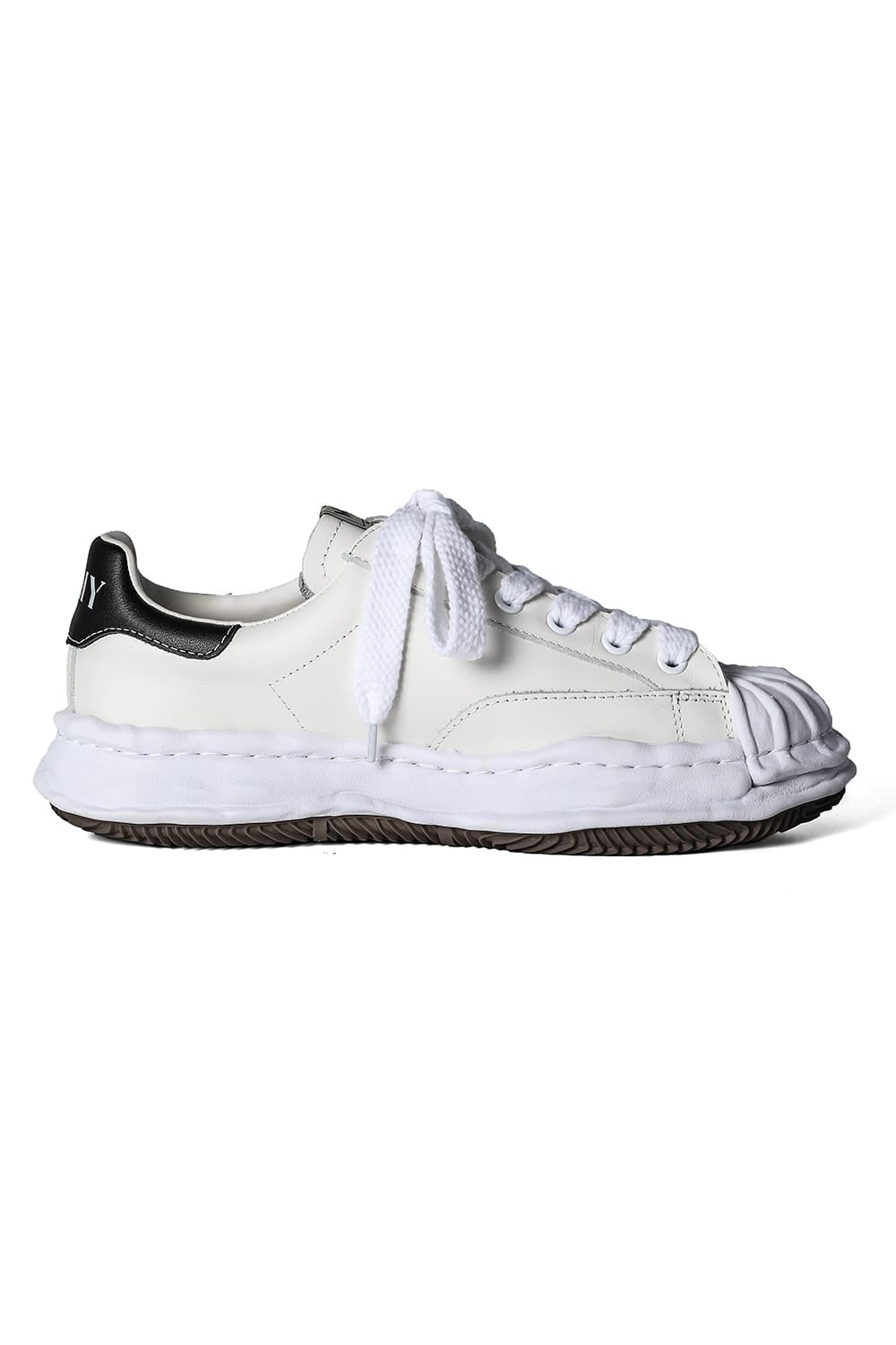 BLAKEY Original sole leather Low-cut sneakers White