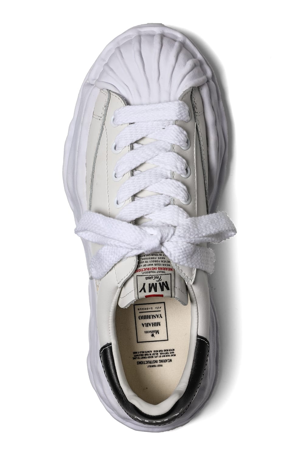 BLAKEY Original sole leather Low-cut sneakers White