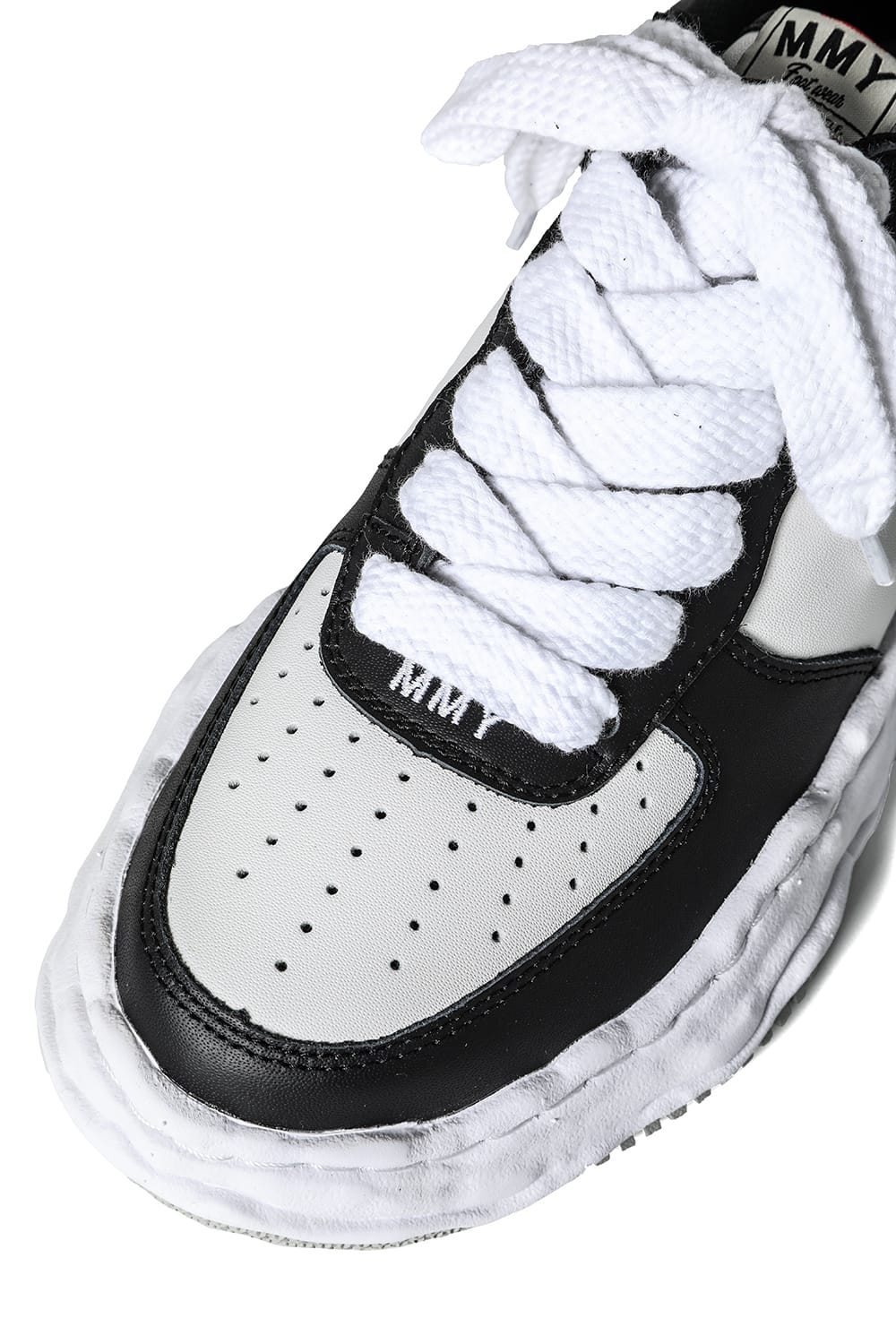 WAYNE Original sole leather Low-Top sneakers Black / White