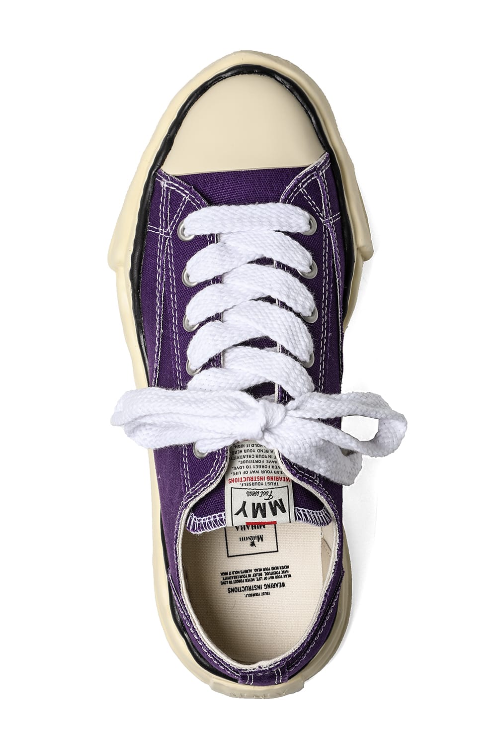 PETERSON canvas Low-cut sneakers  Vintage like sole Purple