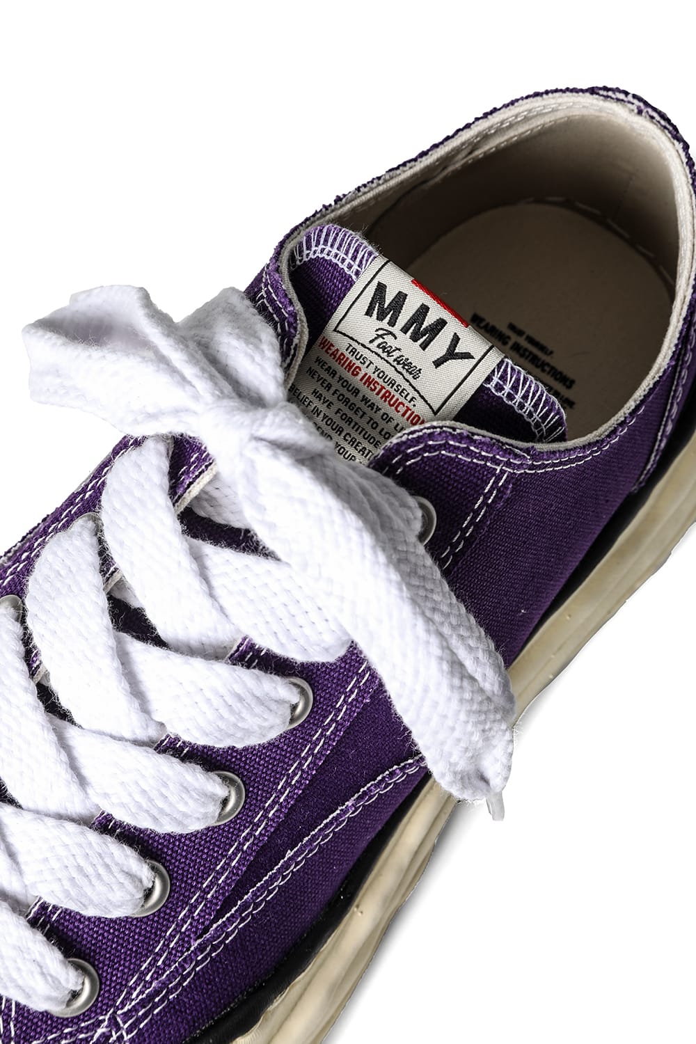 PETERSON canvas Low-cut sneakers  Vintage like sole Purple
