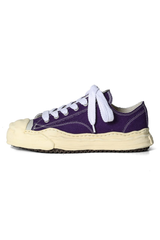 HANK- Original sole sneaker LOW Cut canvas Vintage like Sole Purple