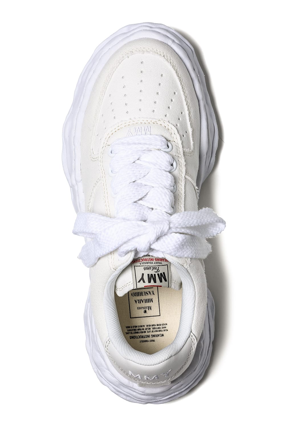 WAYNE Original sole Canvas Low-cut sneakers White