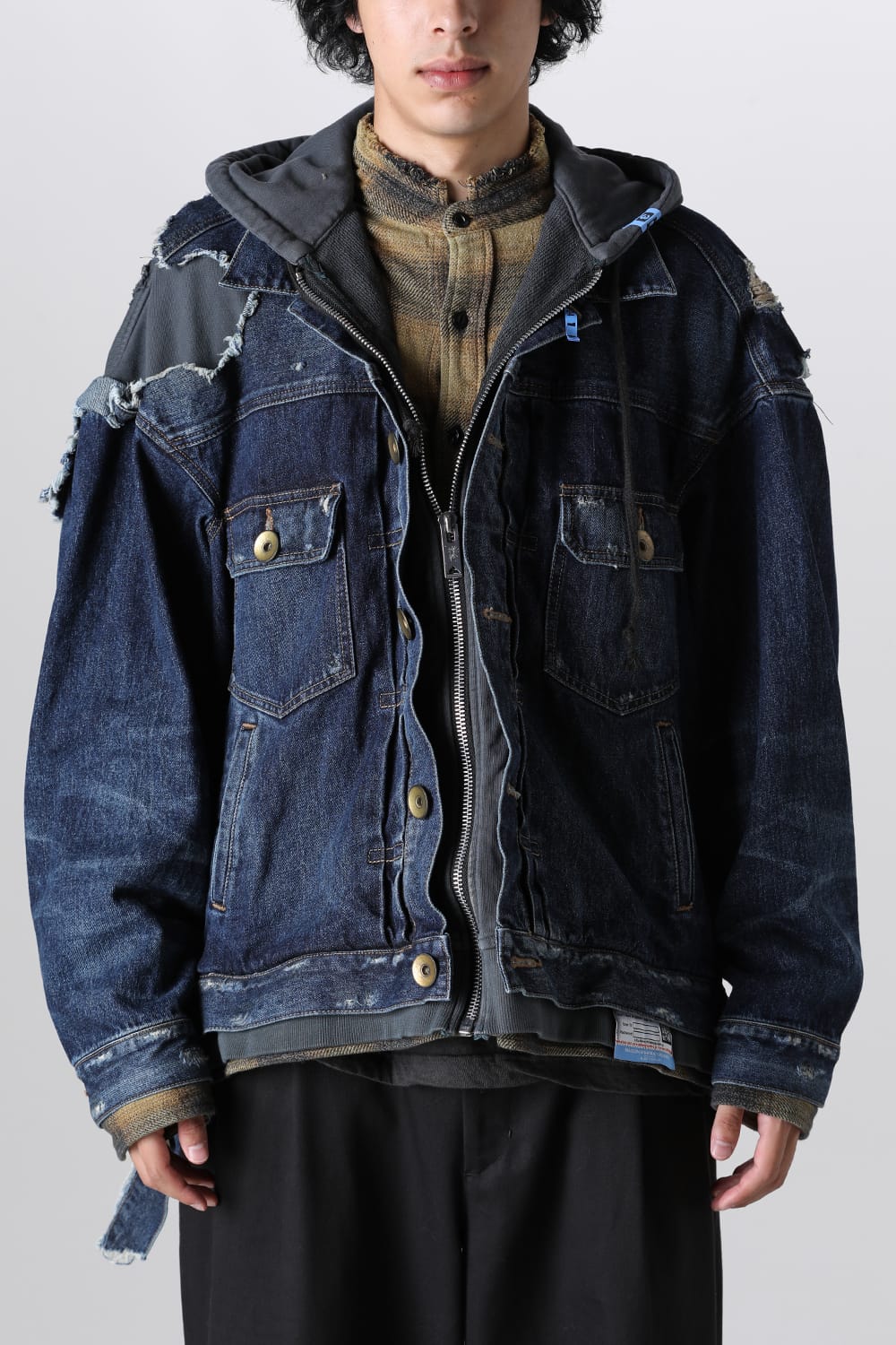 Mix Layered Denim Jacket