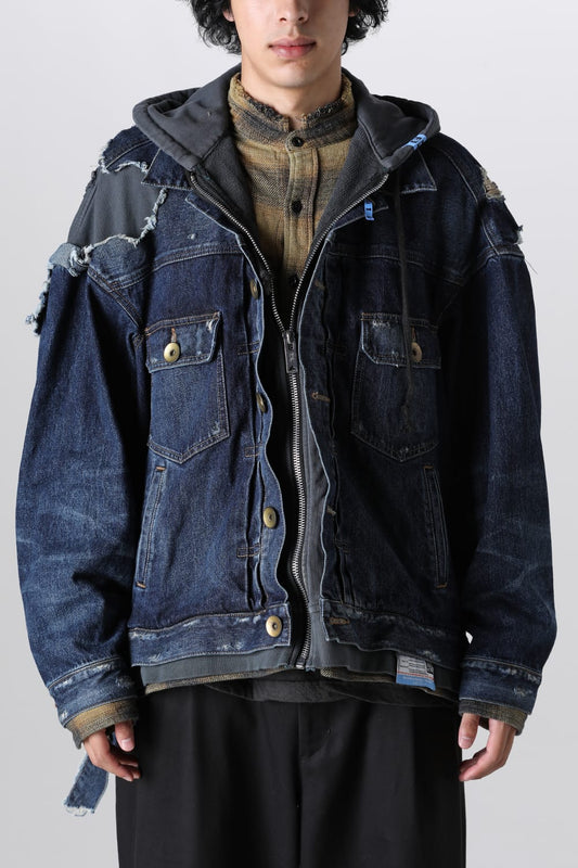 Mix Layered Denim Jacket
