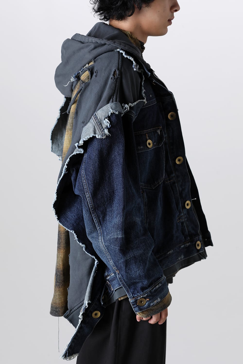 Mix Layered Denim Jacket
