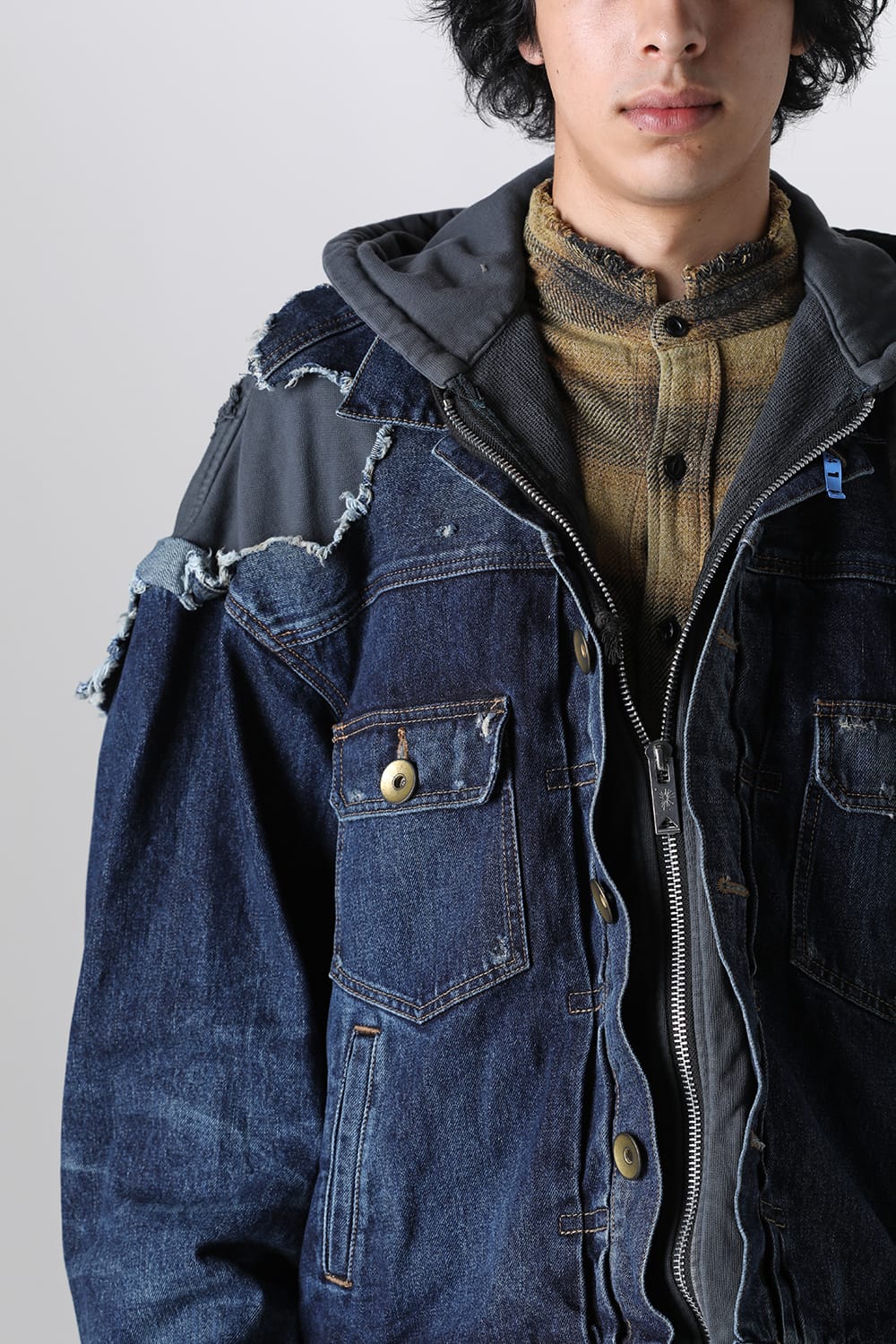 Mix Layered Denim Jacket