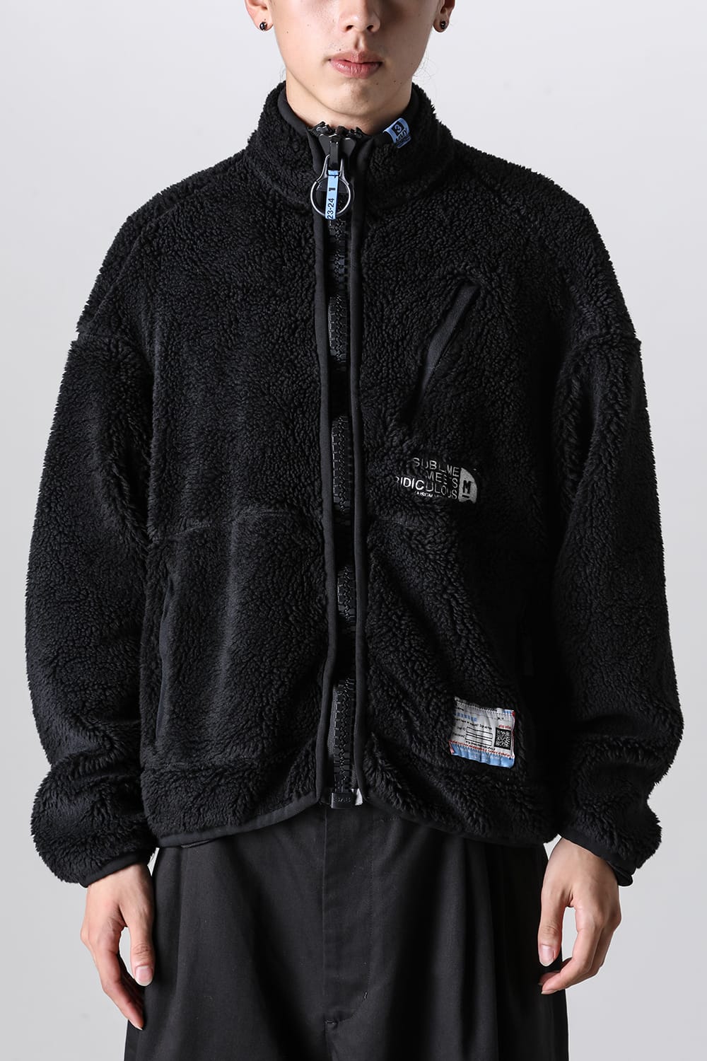 Wide Back Boa Blouson Black