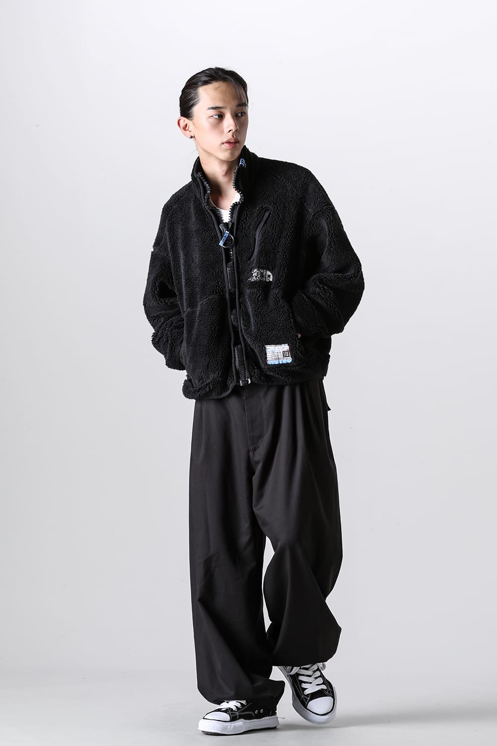 Wide Back Boa Blouson Black