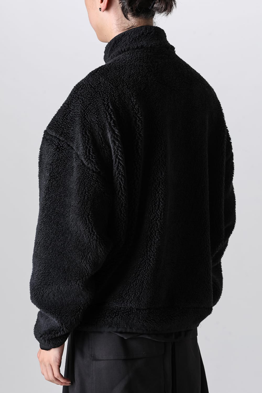 Wide Back Boa Blouson Black