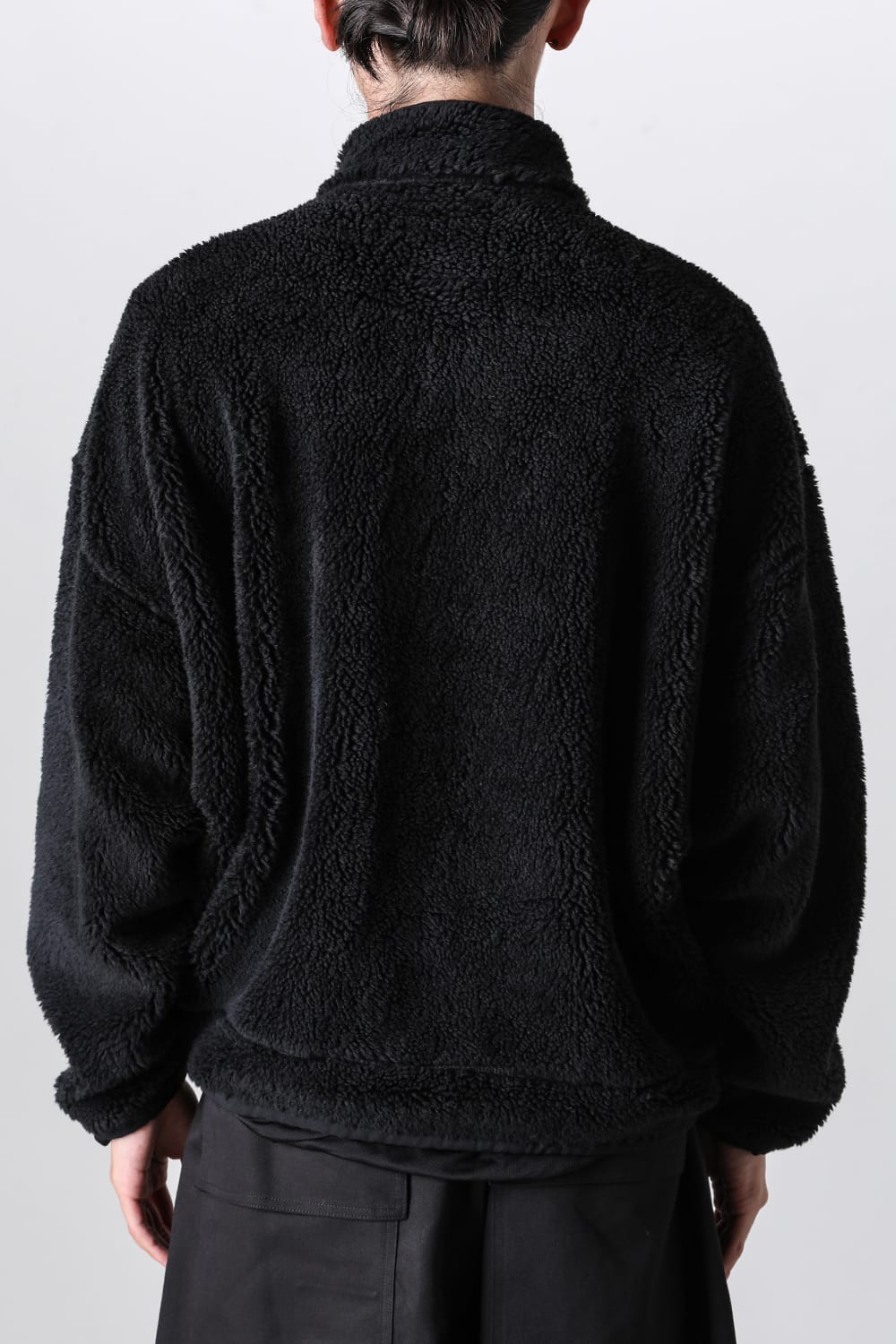 Wide Back Boa Blouson Black