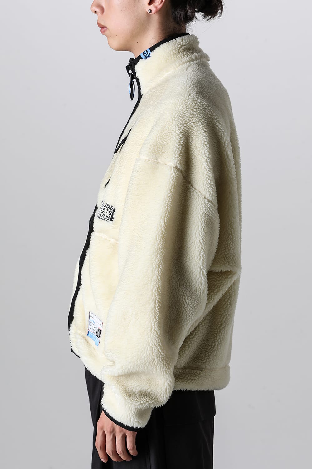 Wide Back Boa Blouson White