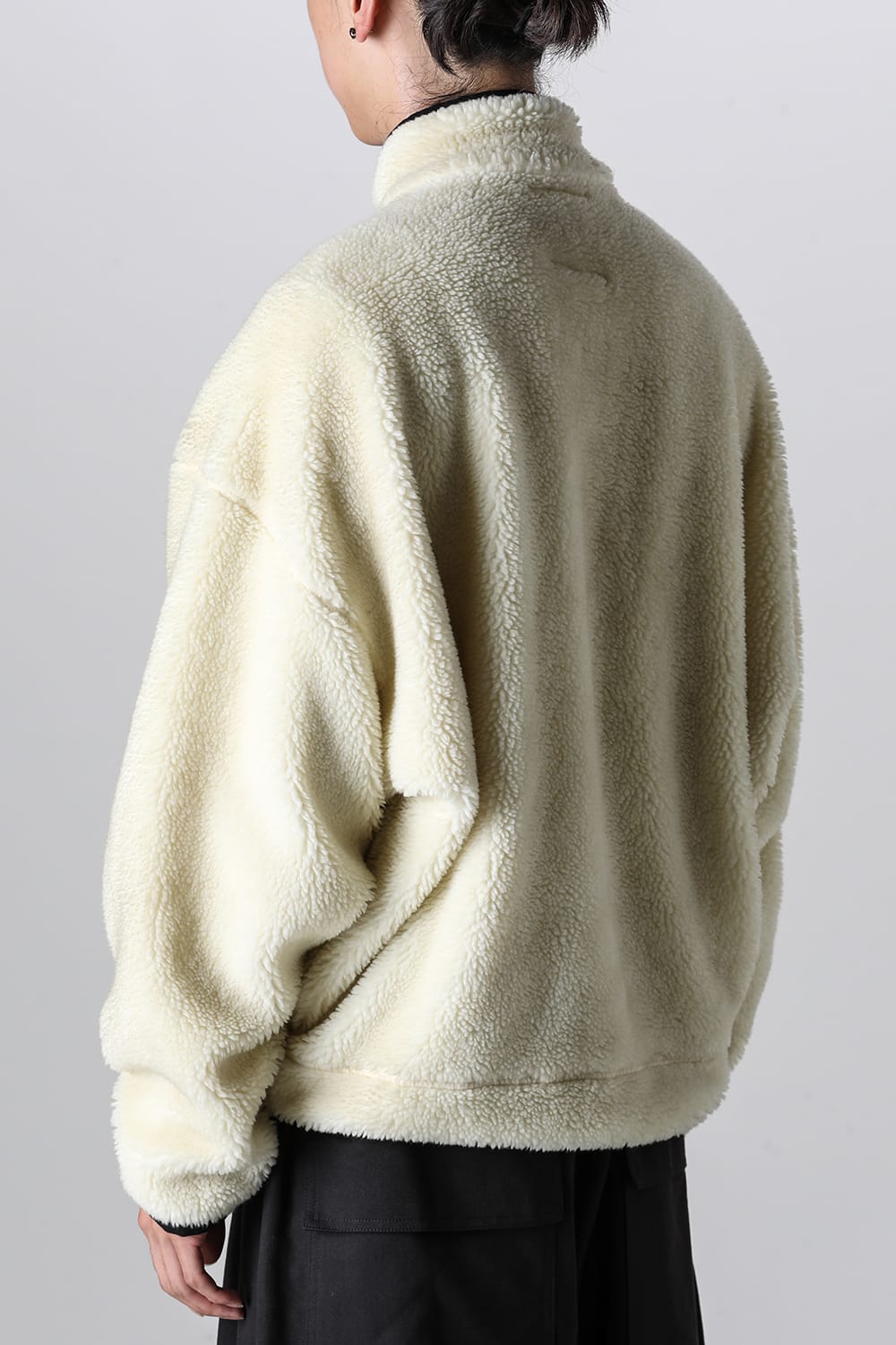 Wide Back Boa Blouson White