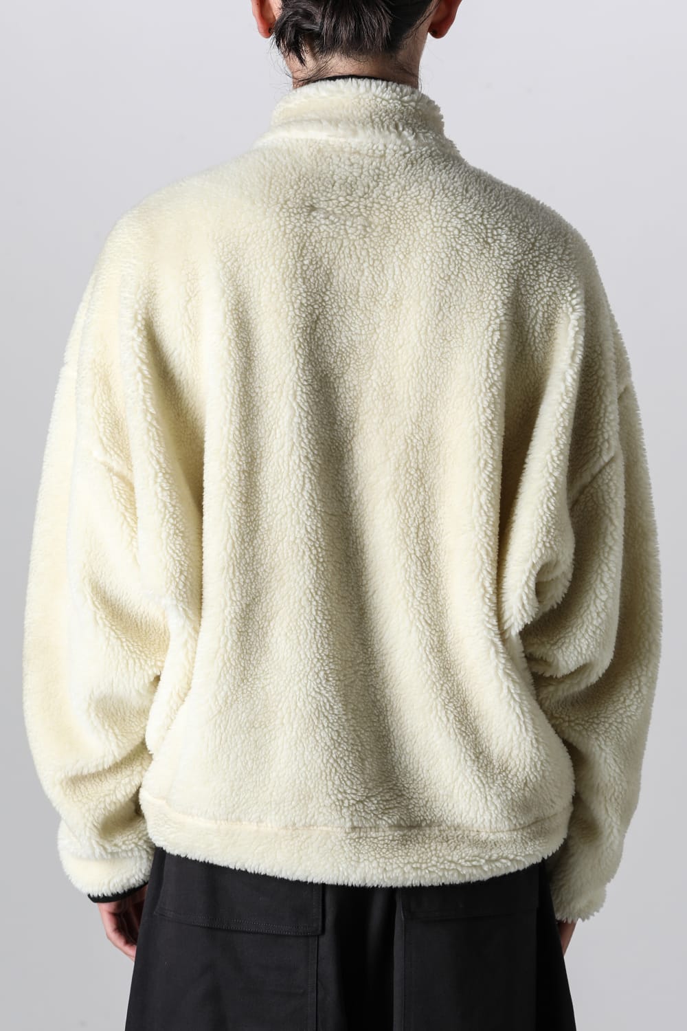 Wide Back Boa Blouson White