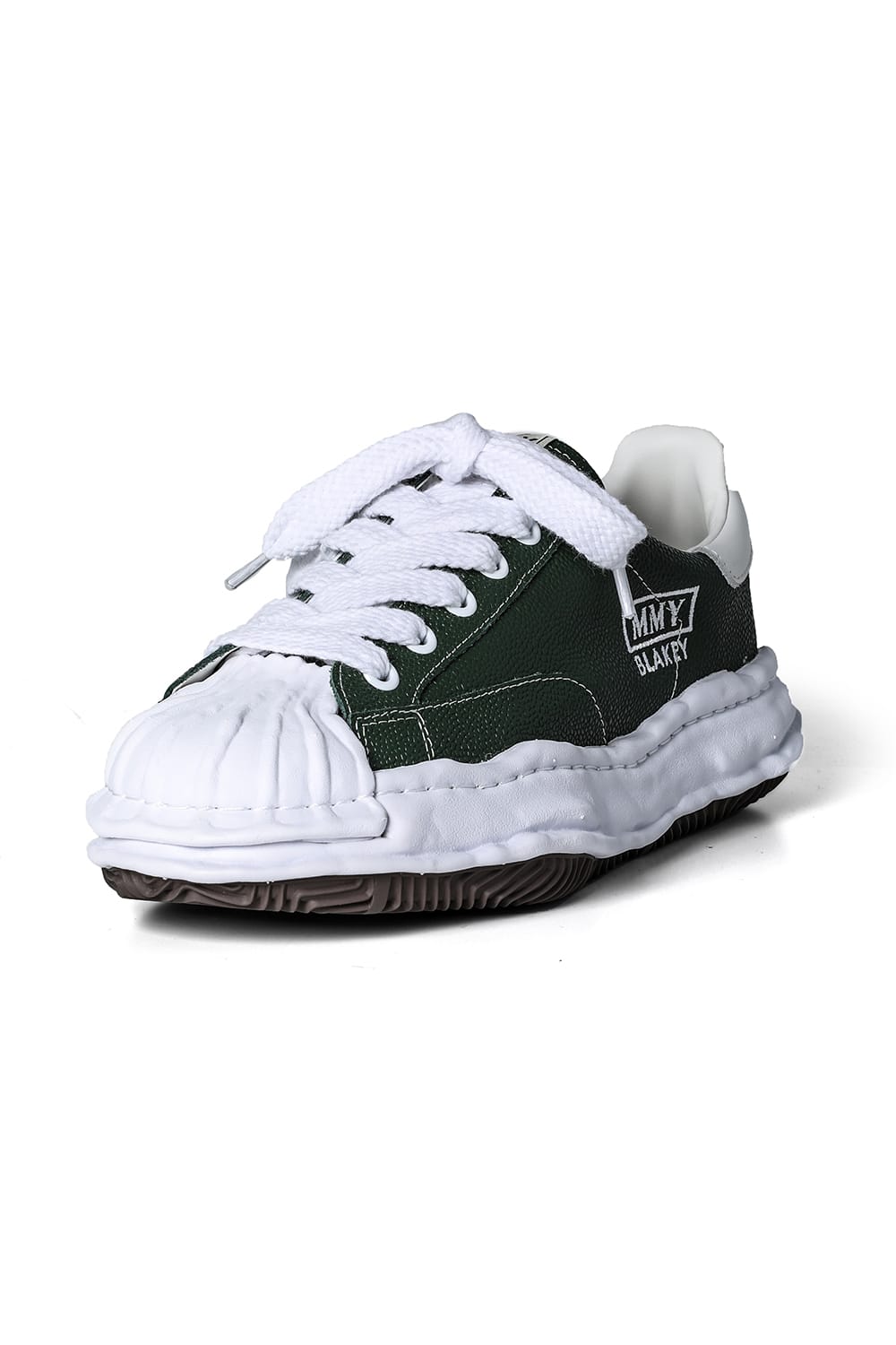 BLAKEY Original sole Embossed Leather Low-top Sneaker Green