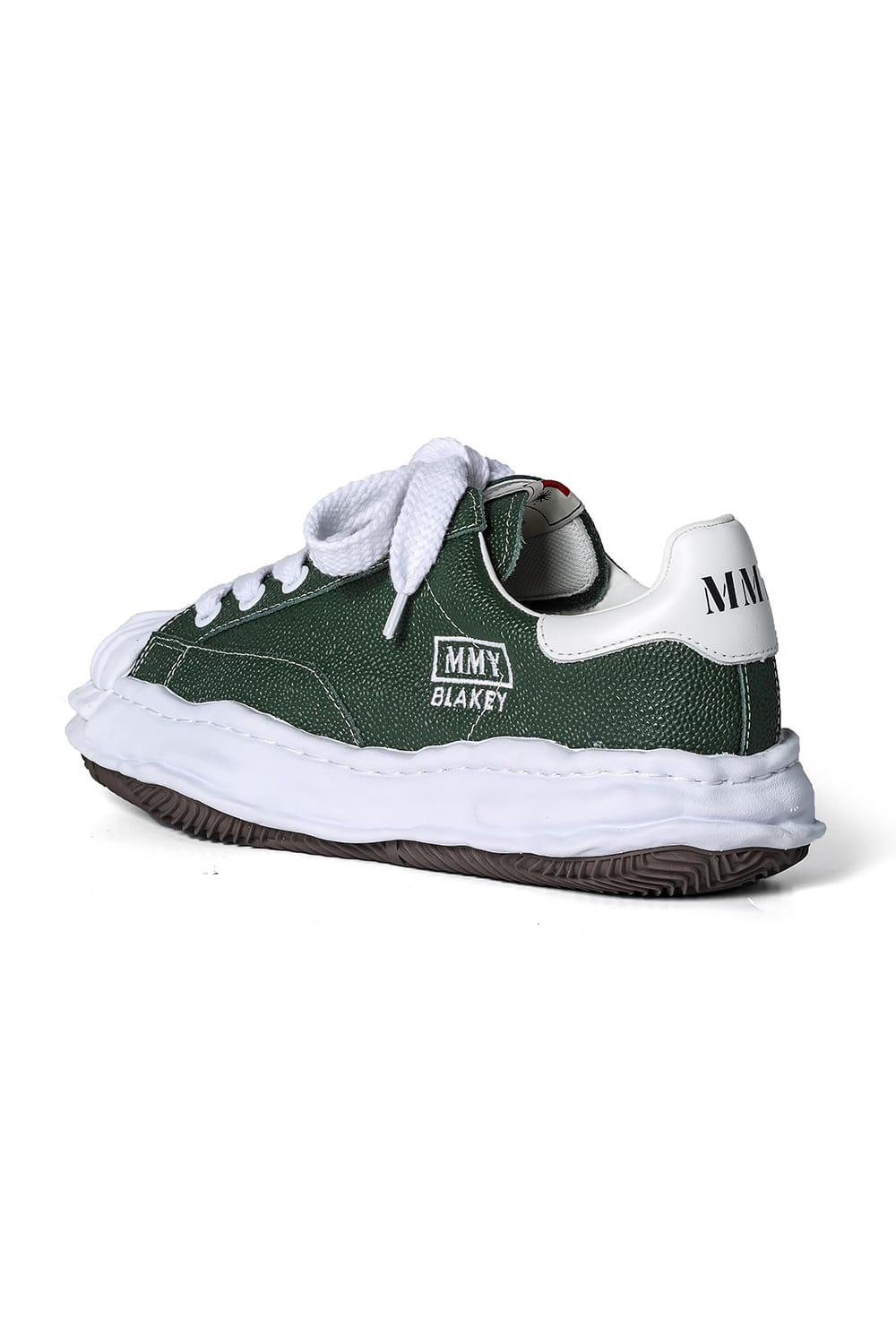 BLAKEY Original sole Embossed Leather Low-top Sneaker Green