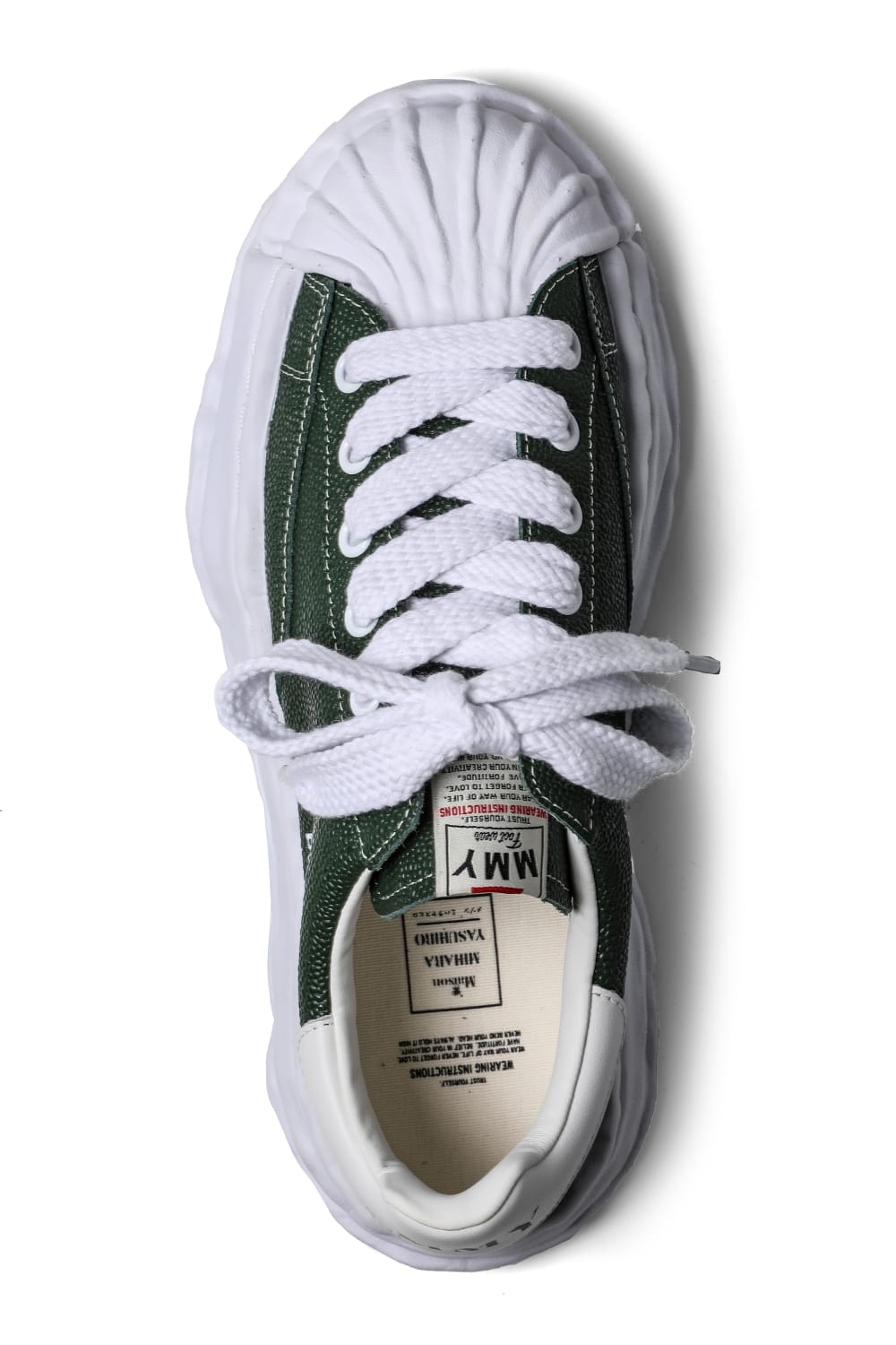 BLAKEY Original sole Embossed Leather Low-top Sneaker Green