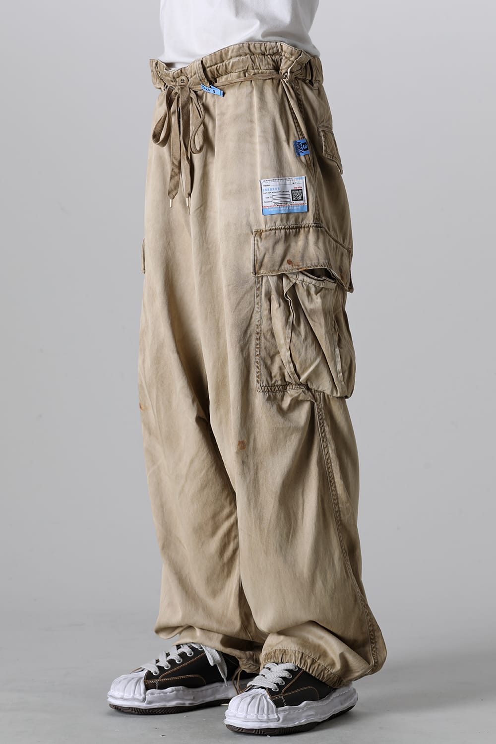 Big Cargo Trousers Beige