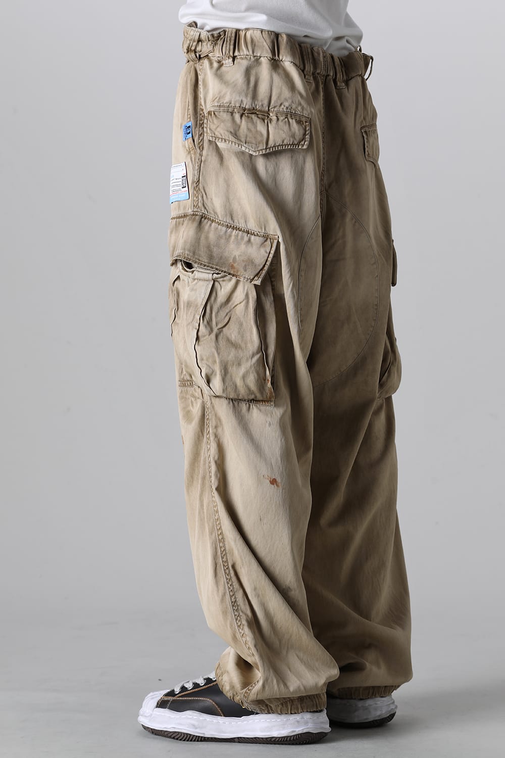 Big Cargo Trousers Beige