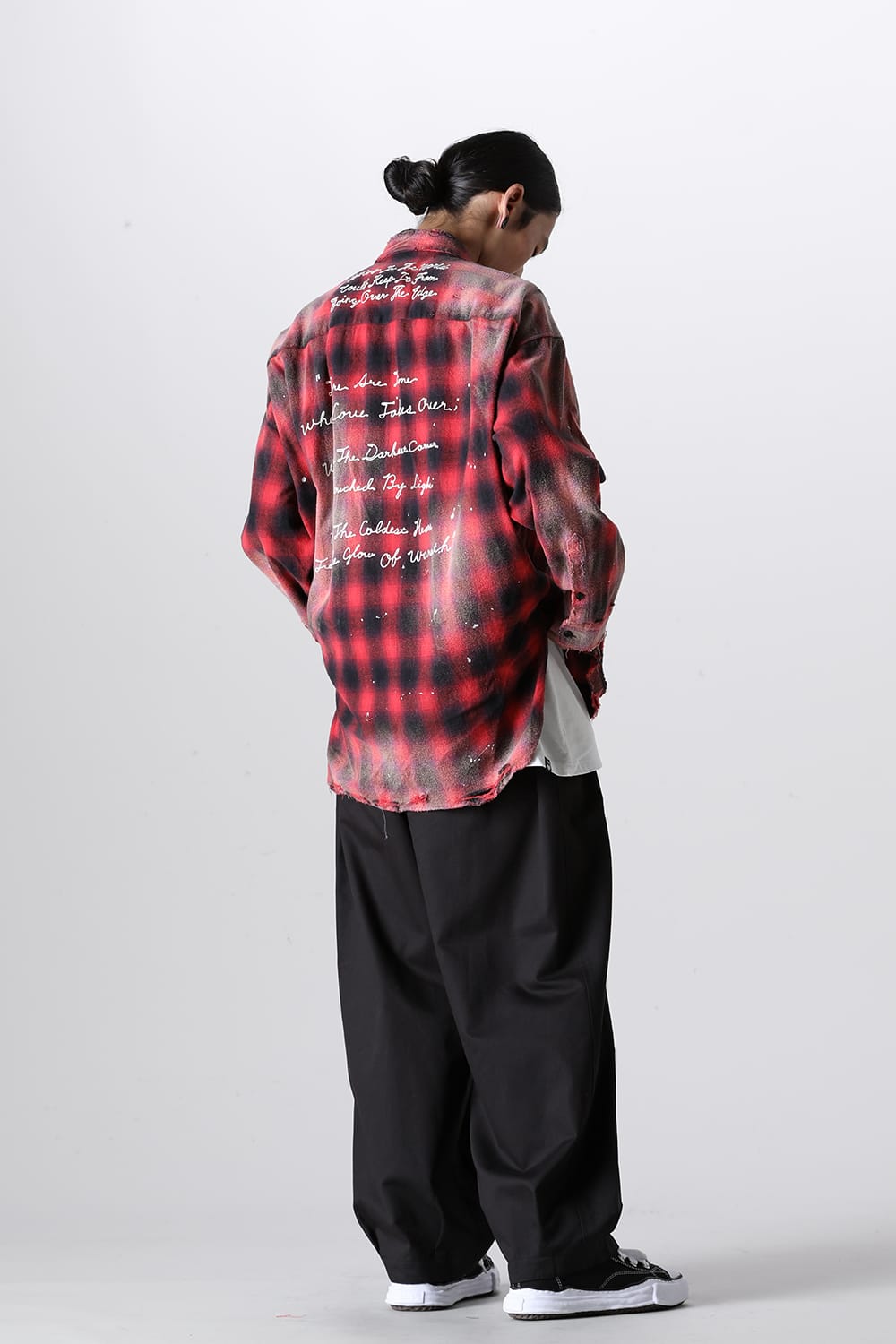 Vintage-Like Check Shirts Red