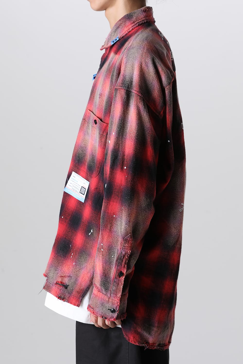 Vintage-Like Check Shirts Red