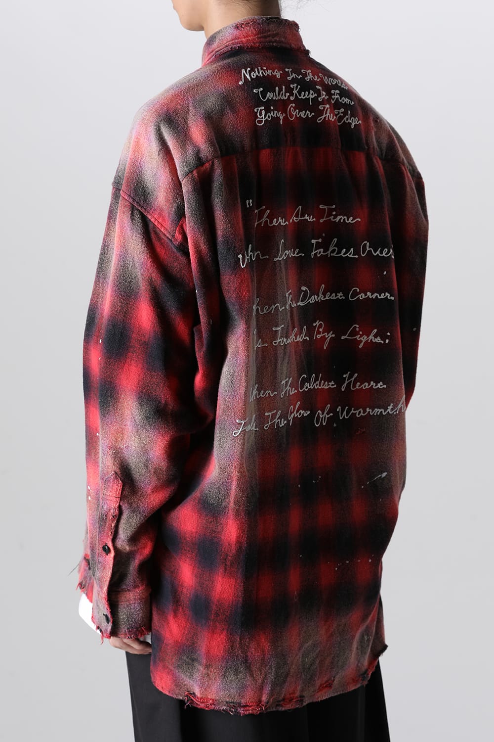 Vintage-Like Check Shirts Red