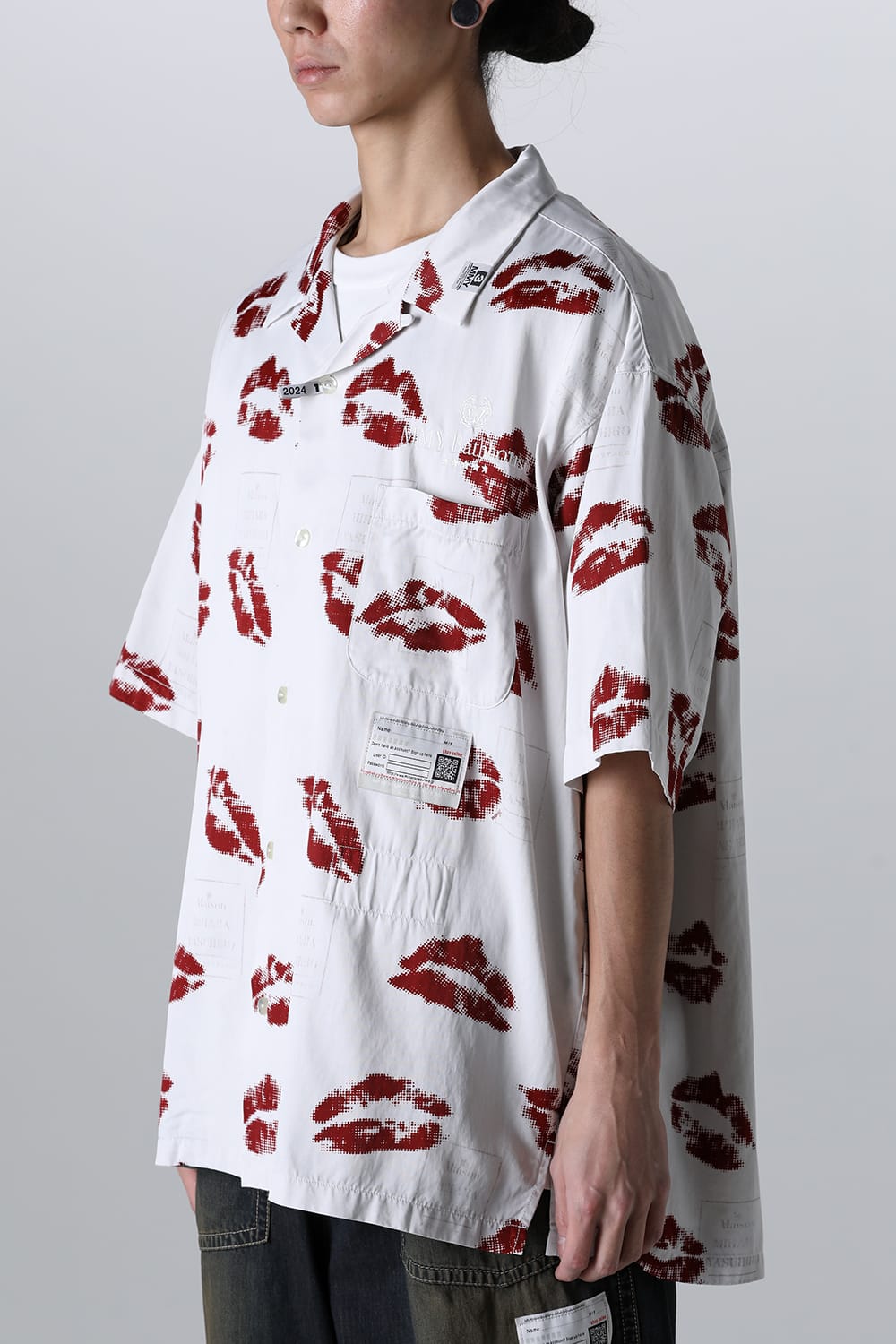 KISS Printed S/S Shirt White