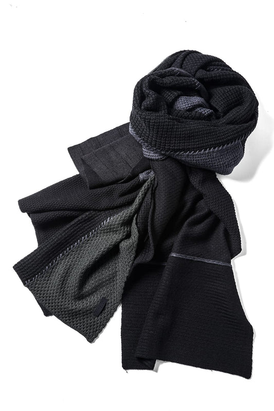 Stole cotton / cashmere Mixed Black