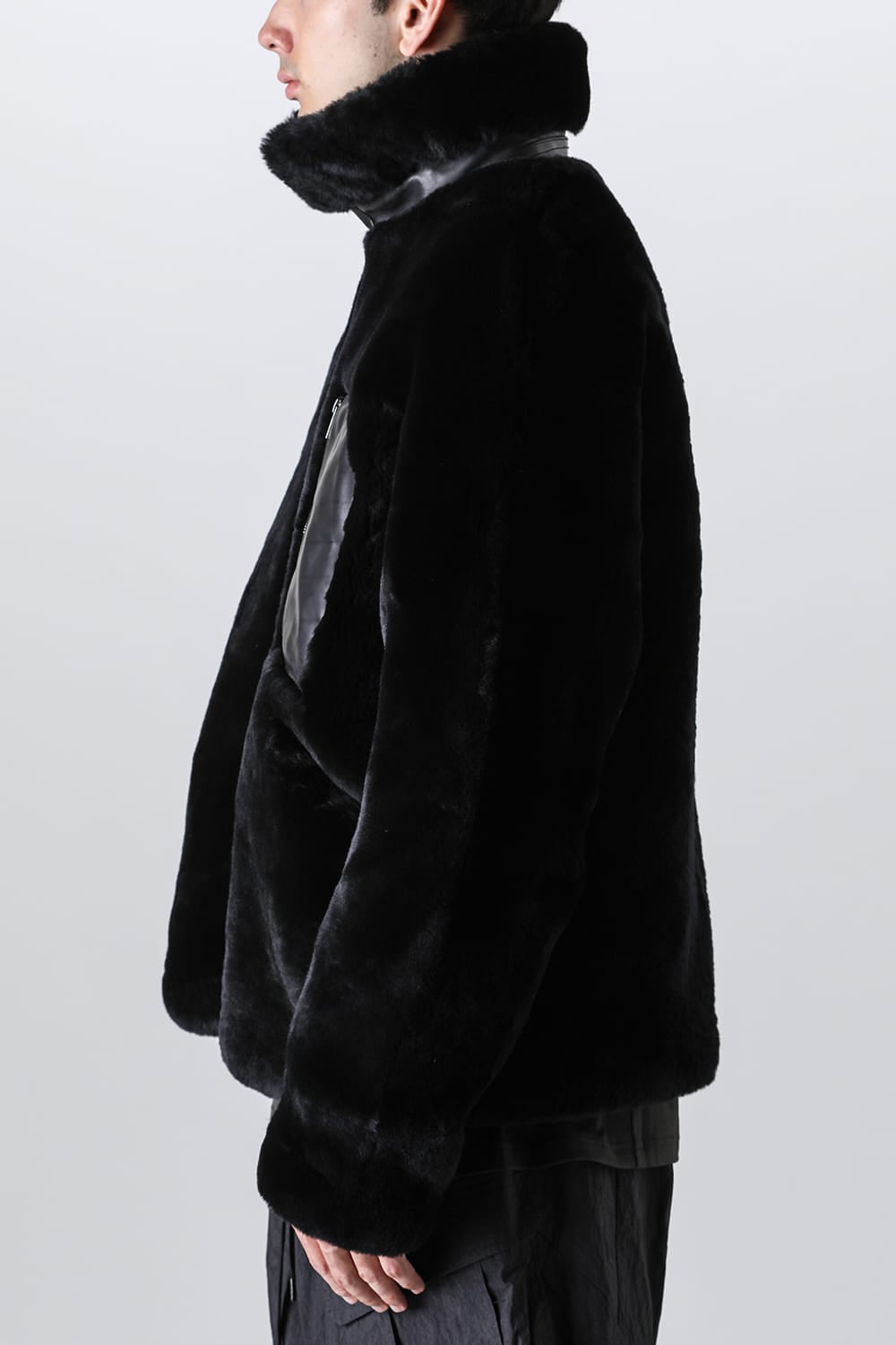 FASCINATE_THE R Limited Mouton Jacket Black