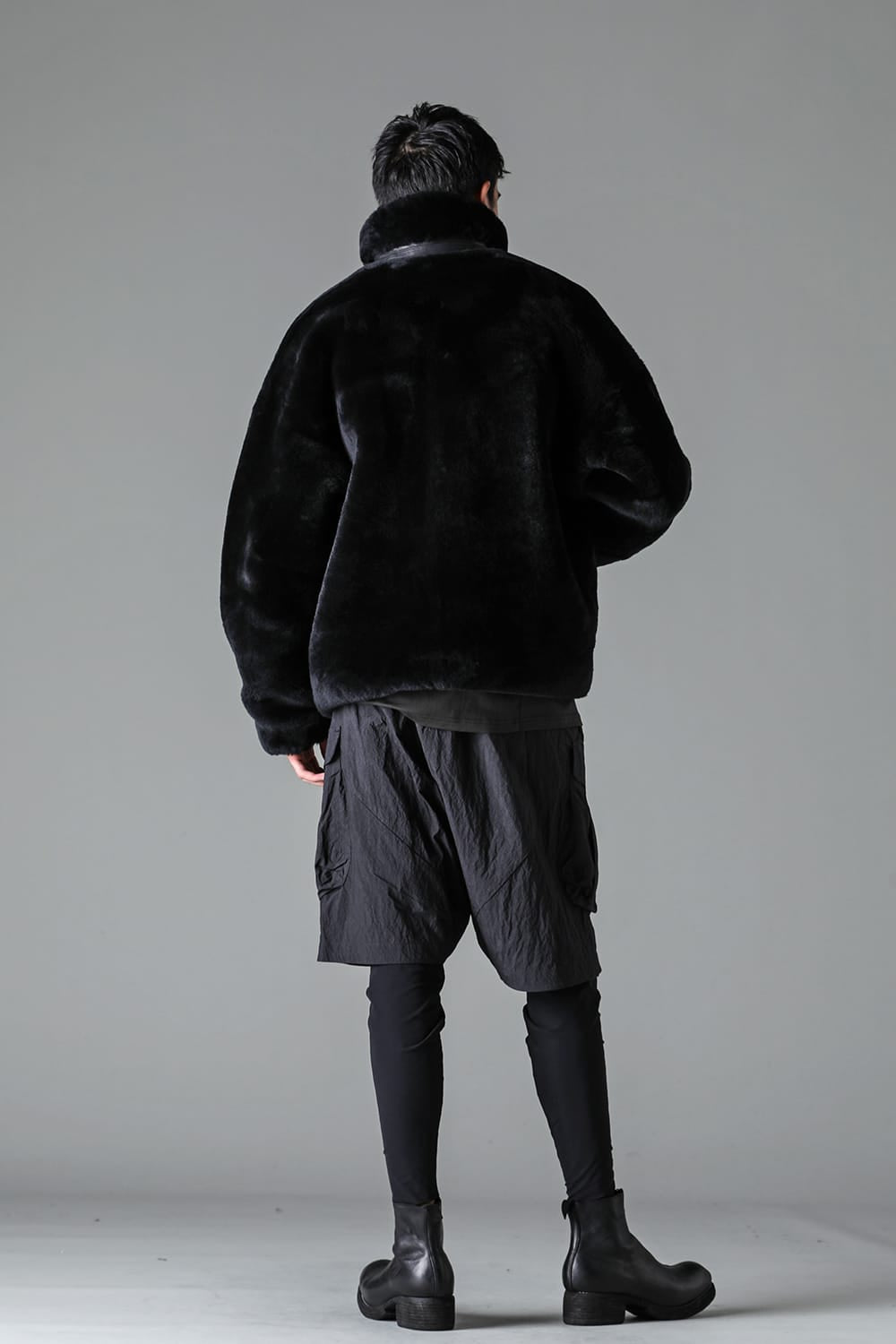 FASCINATE_THE R Limited Mouton Jacket Black