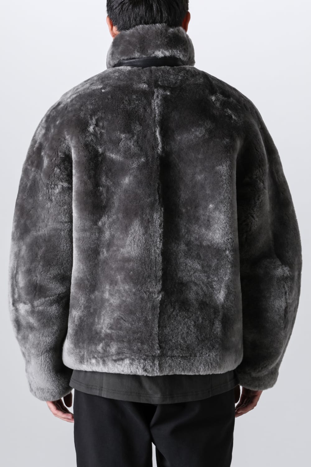 FASCINATE_THE R Limited Mouton Jacket Gray
