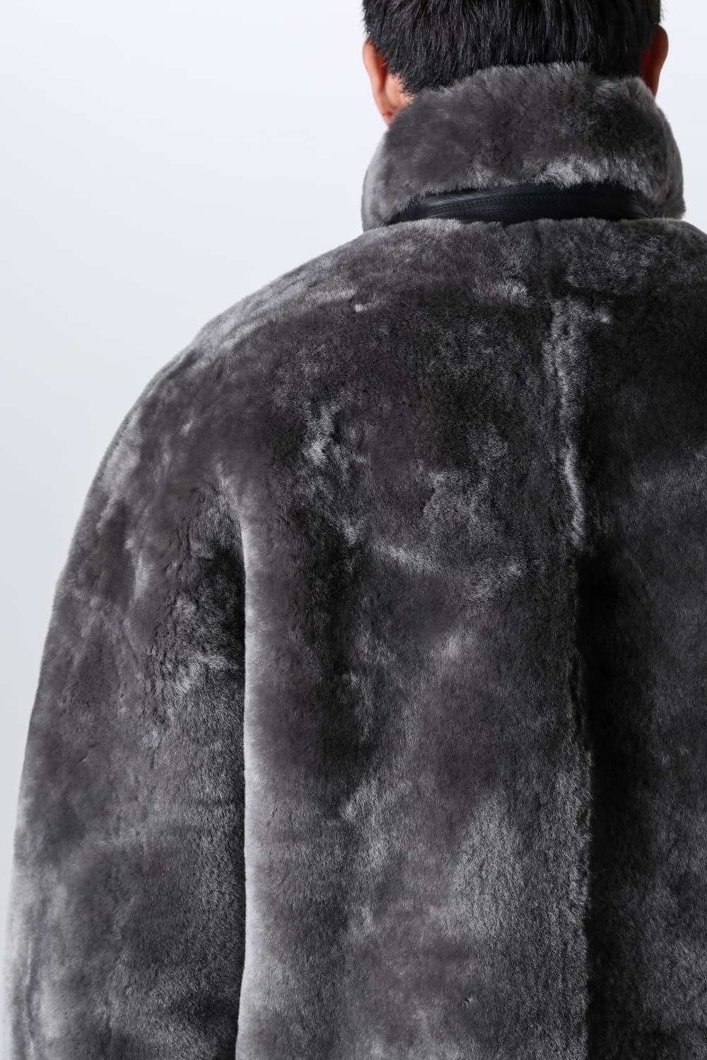 FASCINATE_THE R Limited Mouton Jacket Gray