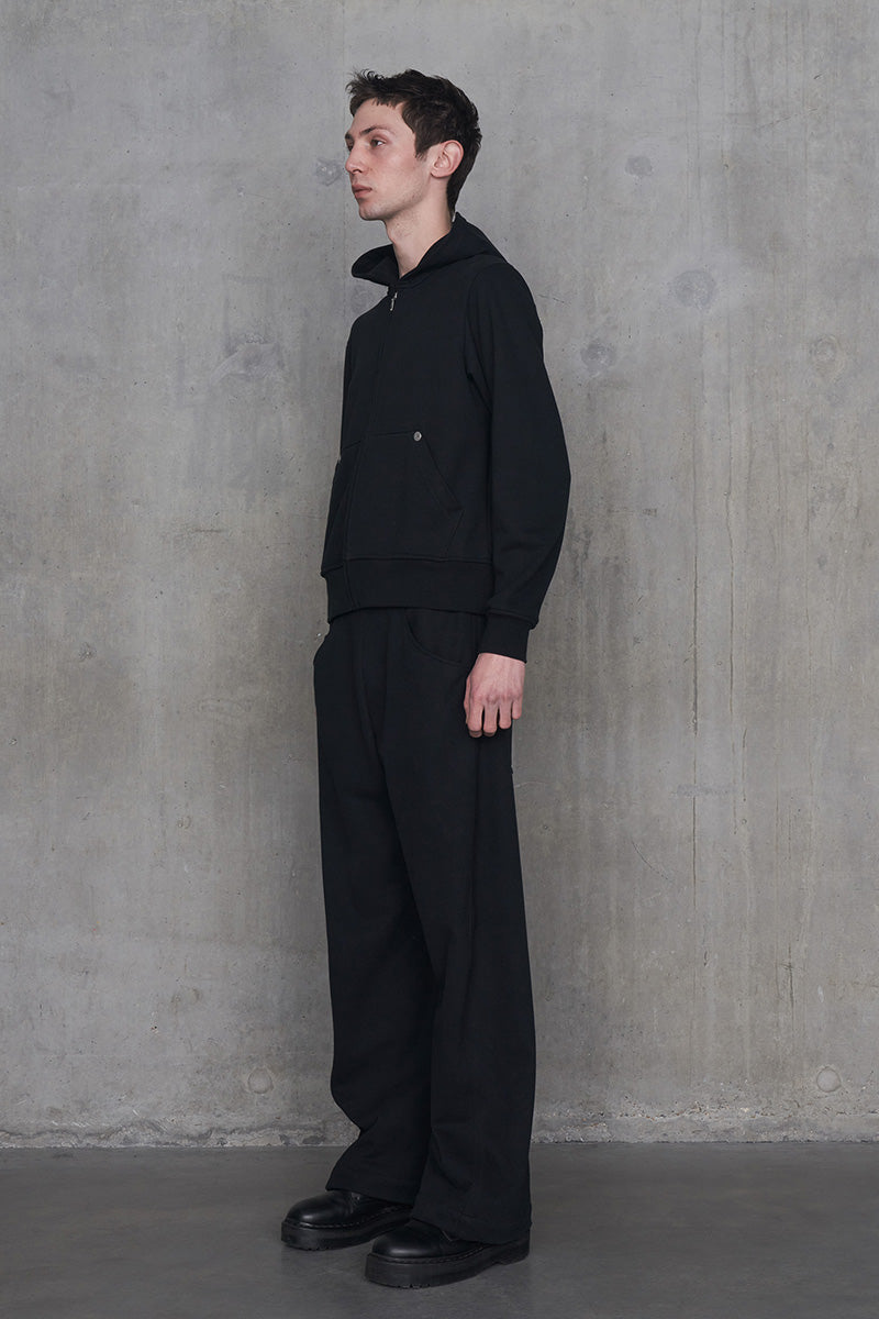 Full Zipped Hoodie Cotton Jersey