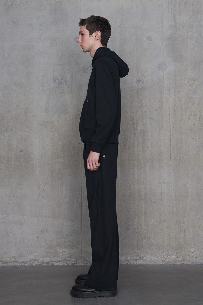 Full Zipped Hoodie Cotton Jersey