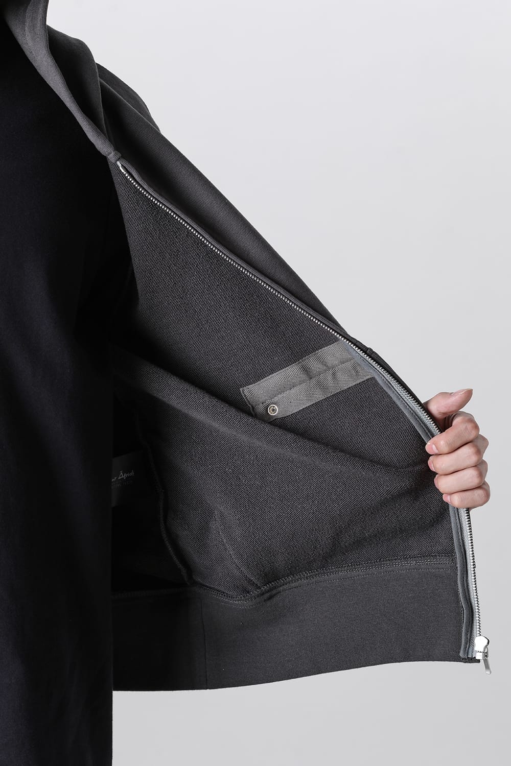 Full Zipped Hoodie Cotton Jersey