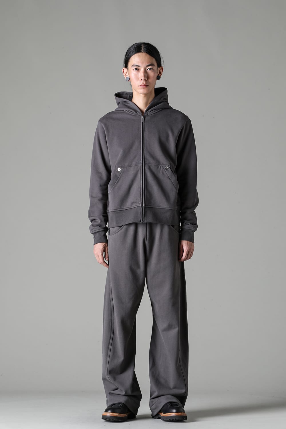 Full Zipped Hoodie Cotton Jersey