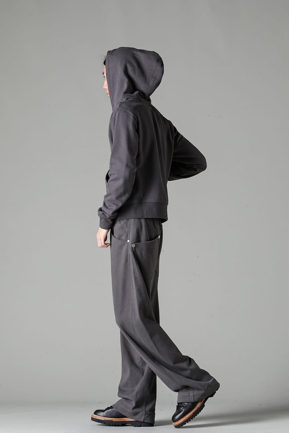 Full Zipped Hoodie Cotton Jersey