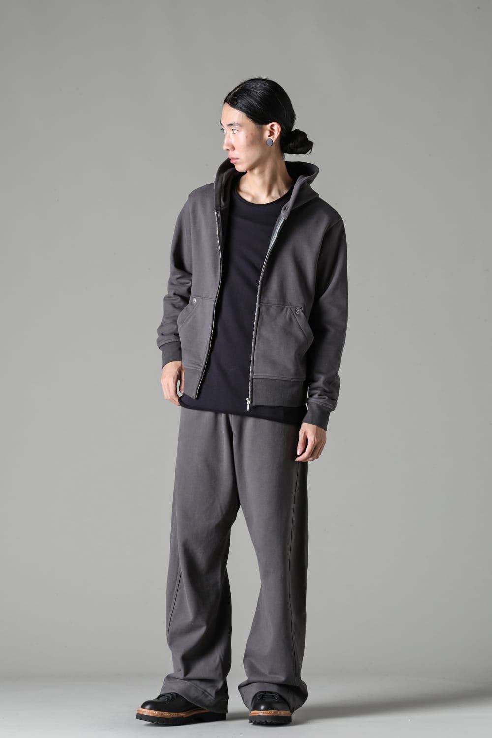 Full Zipped Hoodie Cotton Jersey