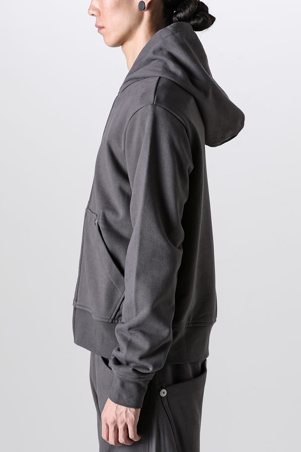 Full Zipped Hoodie Cotton Jersey