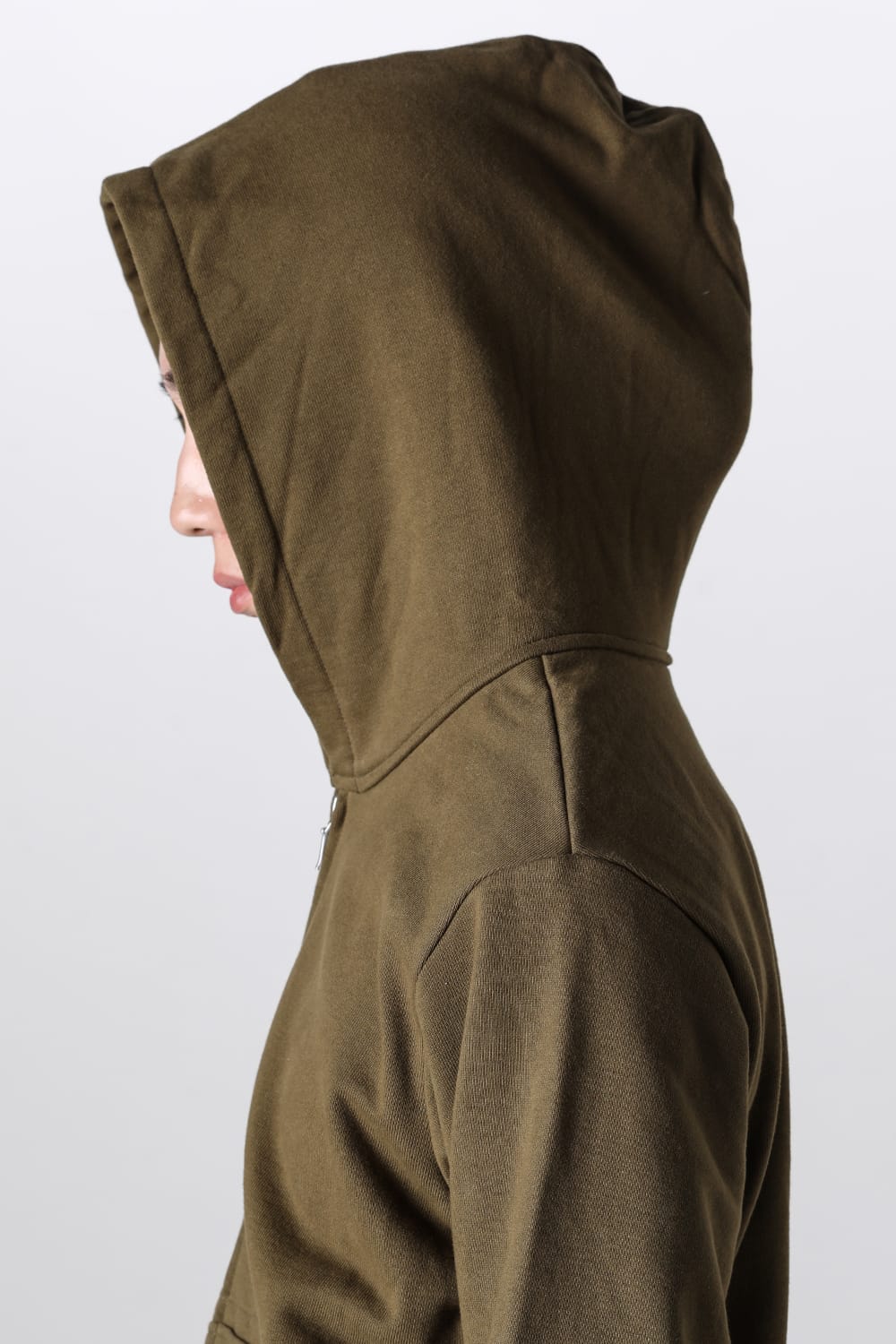 Full Zipped Hoodie Cotton Jersey