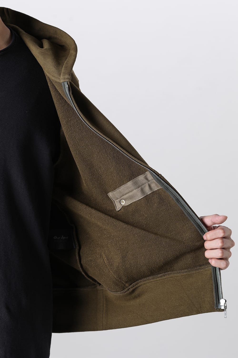 Full Zipped Hoodie Cotton Jersey