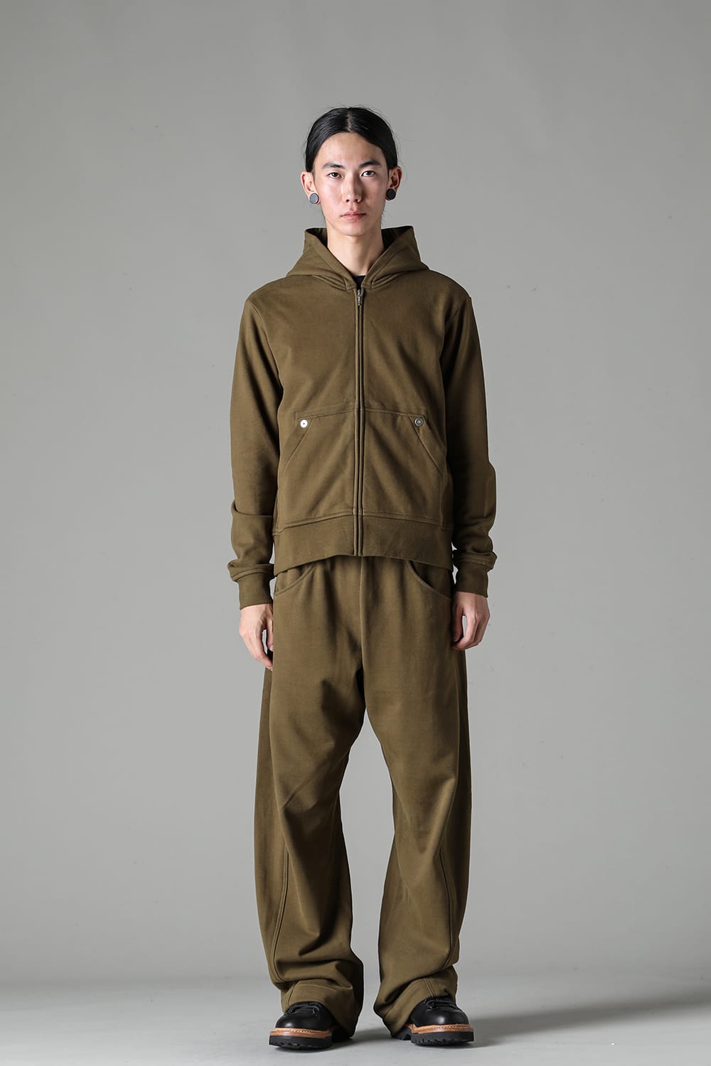 Full Zipped Hoodie Cotton Jersey