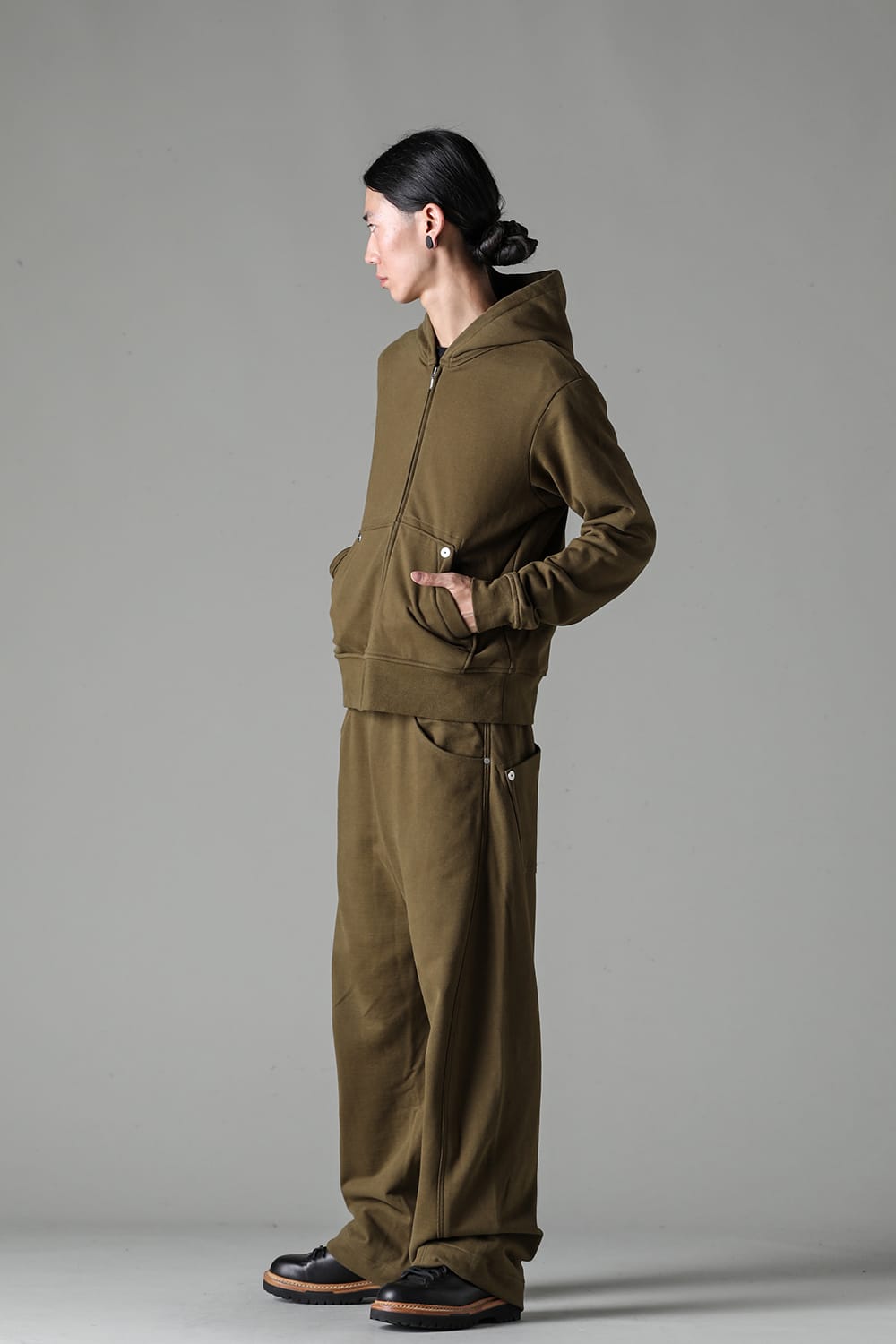 Full Zipped Hoodie Cotton Jersey