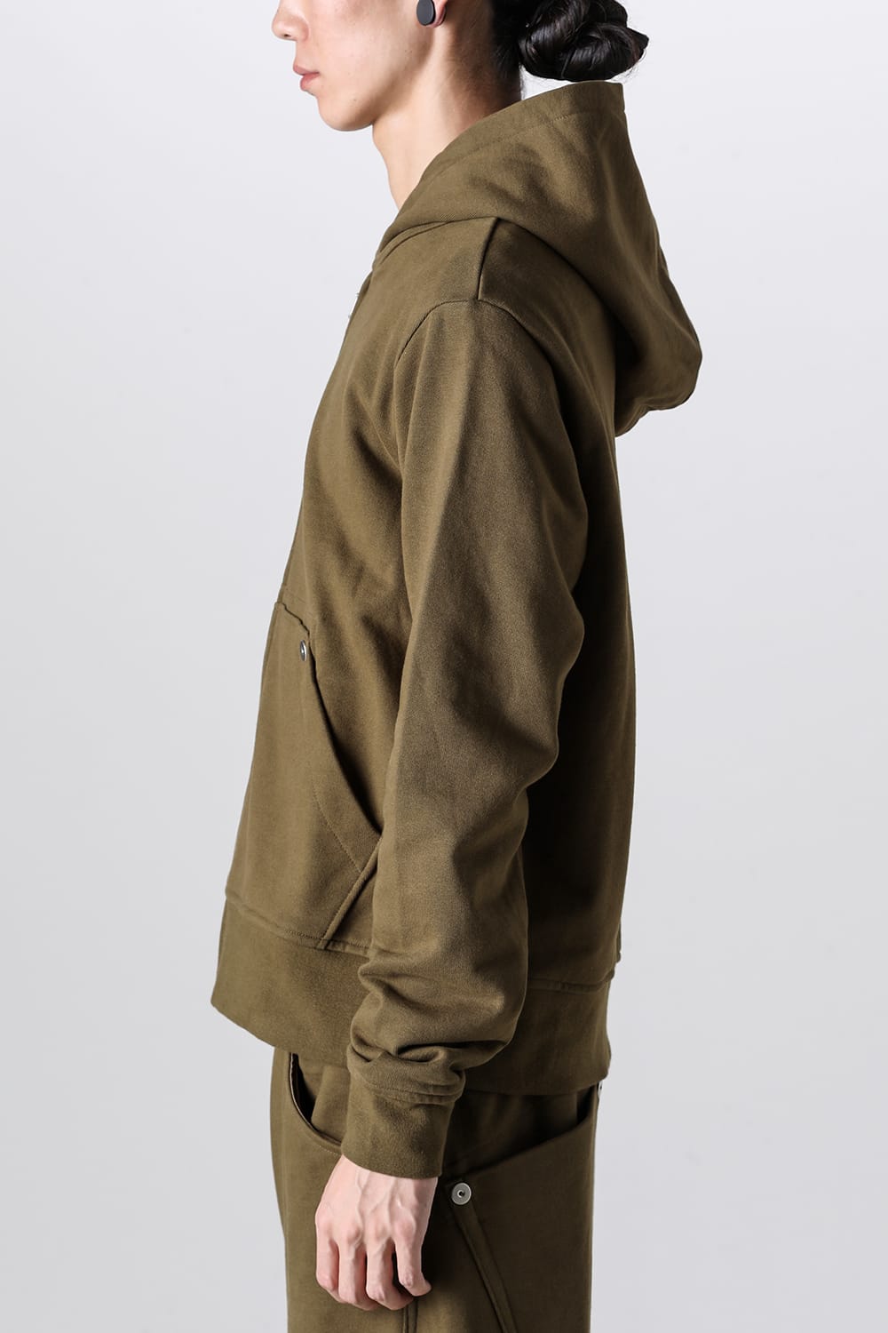 Full Zipped Hoodie Cotton Jersey