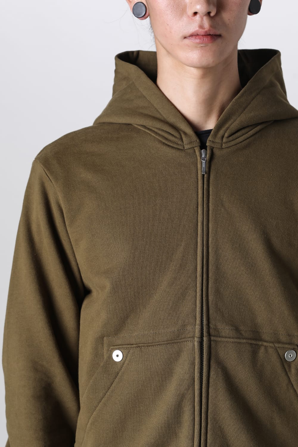 Full Zipped Hoodie Cotton Jersey
