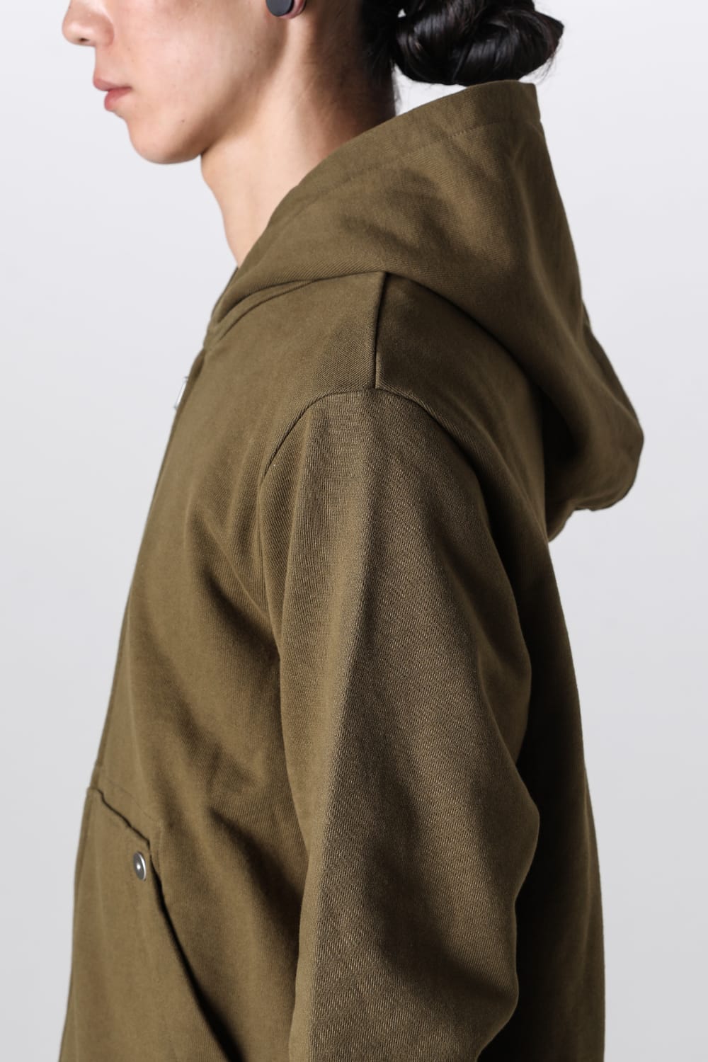 Full Zipped Hoodie Cotton Jersey